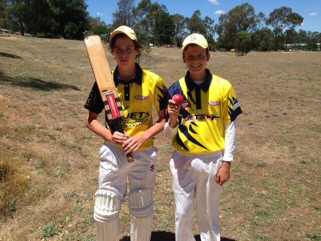 WELL PLAYED: Mitchell Cheesman and Liam Brown. Picture: CONTRIBUTED