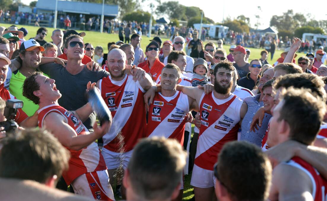 Bridgewater basks in the glory of a fifth-straight premiership. Picture: LIZ FLEMING