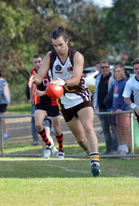 FLYING HAWK: Huntly captain Braidy Dickens has made a super start to 2014.