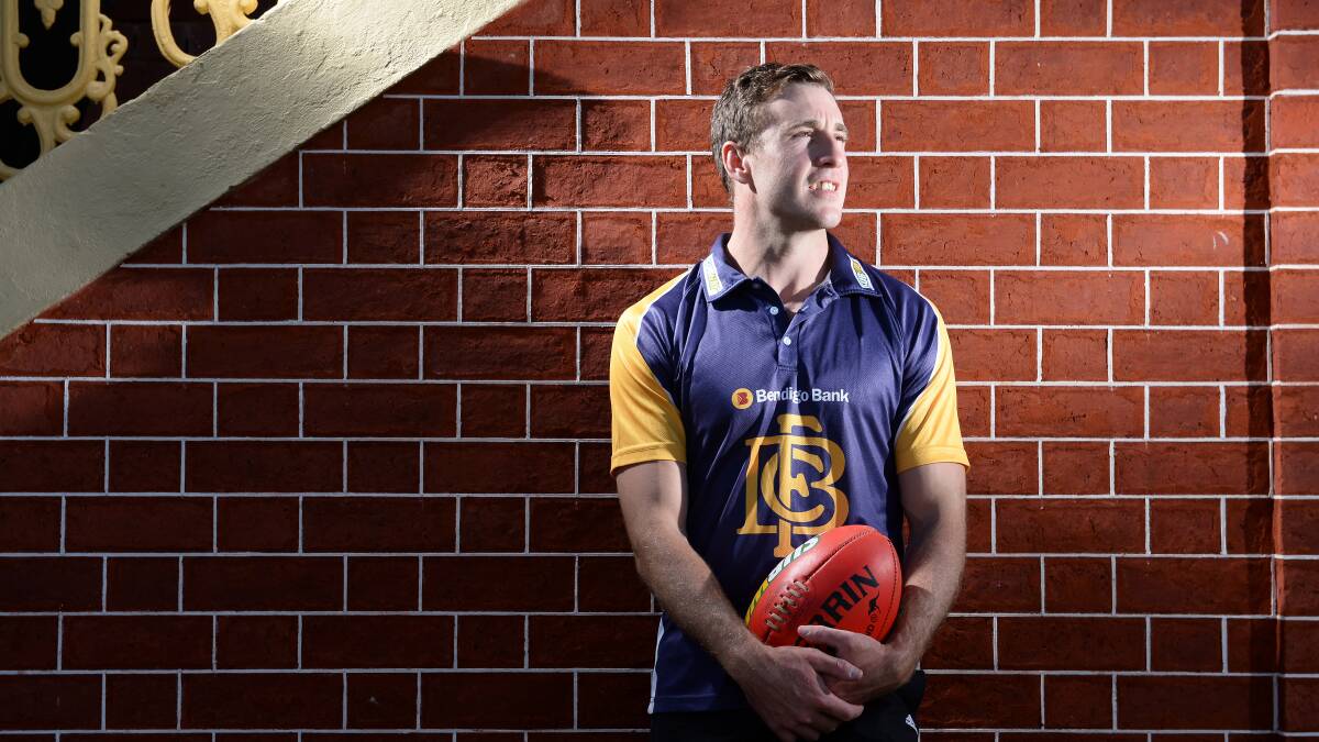 Tyrone Downie the day he was drafted from the Bendigo Gold to the Gold Coast Suns.