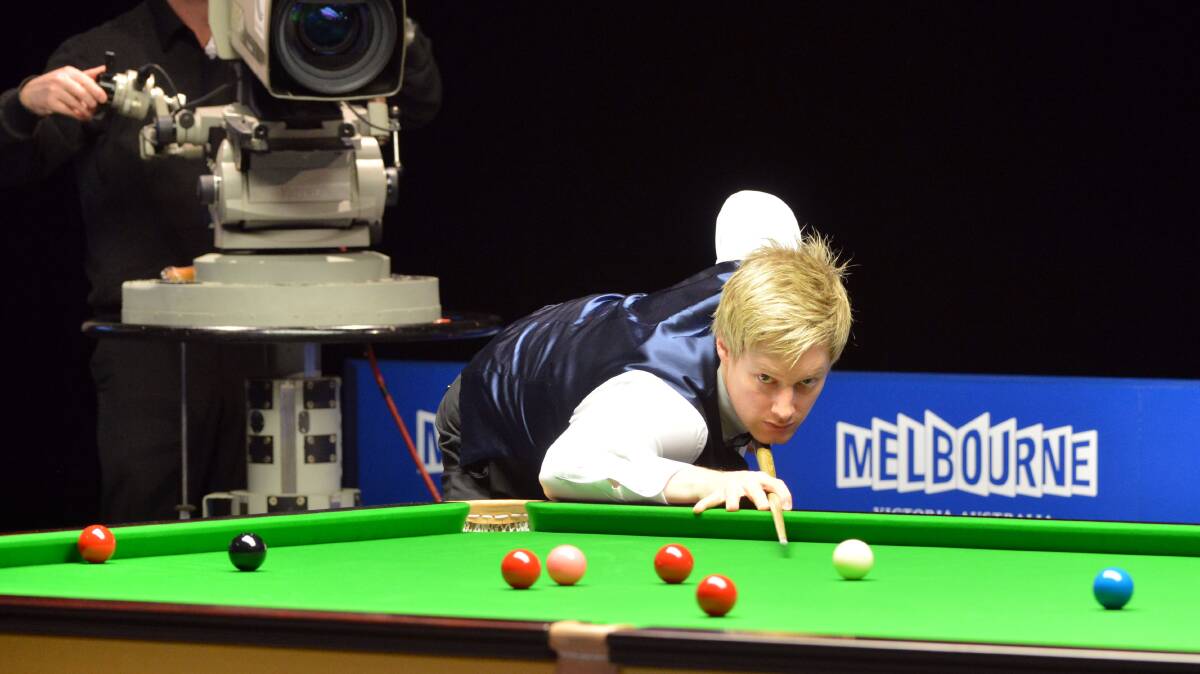TITLE-CHASER: Neil Robertson is determined to win his first Australia Goldfields Open snooker championship.