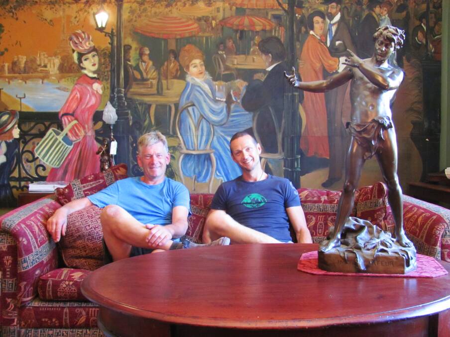 Ravenswood Homestead owners Art van Dyk and Troy West. Picture: LEIGH SHARP