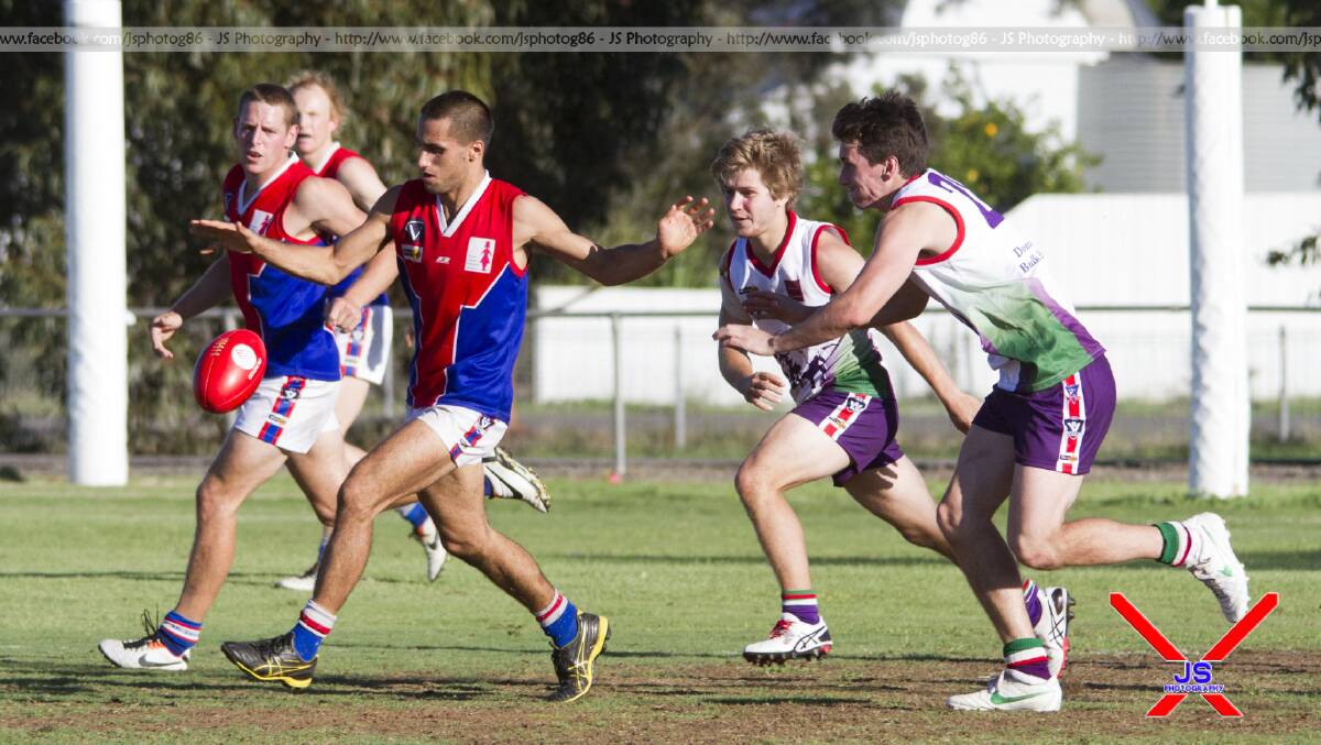 Action from the St Arnaud v Birchip-Watchem clash. Picture: JASON SMITH