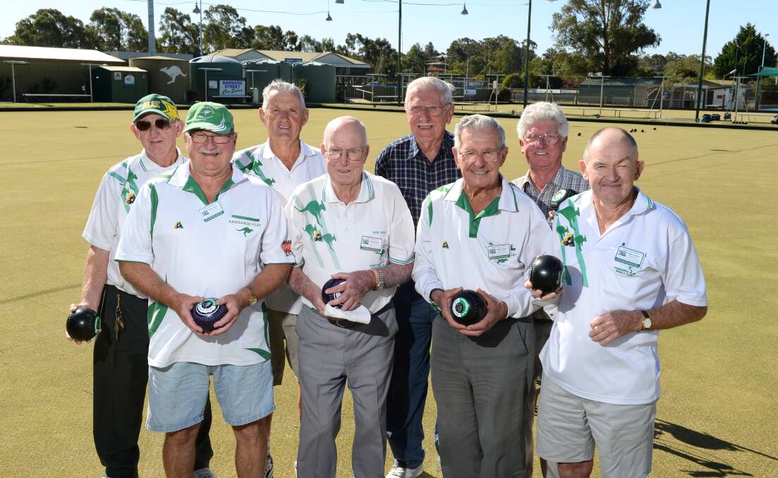Kangaroo Flat's division nine team: Alan Johnson, Garry Rice, Wilf Conboy, Ron Hand, Bill Moller, Jim Grotto, Jim Shadforth and Bill Walker.
