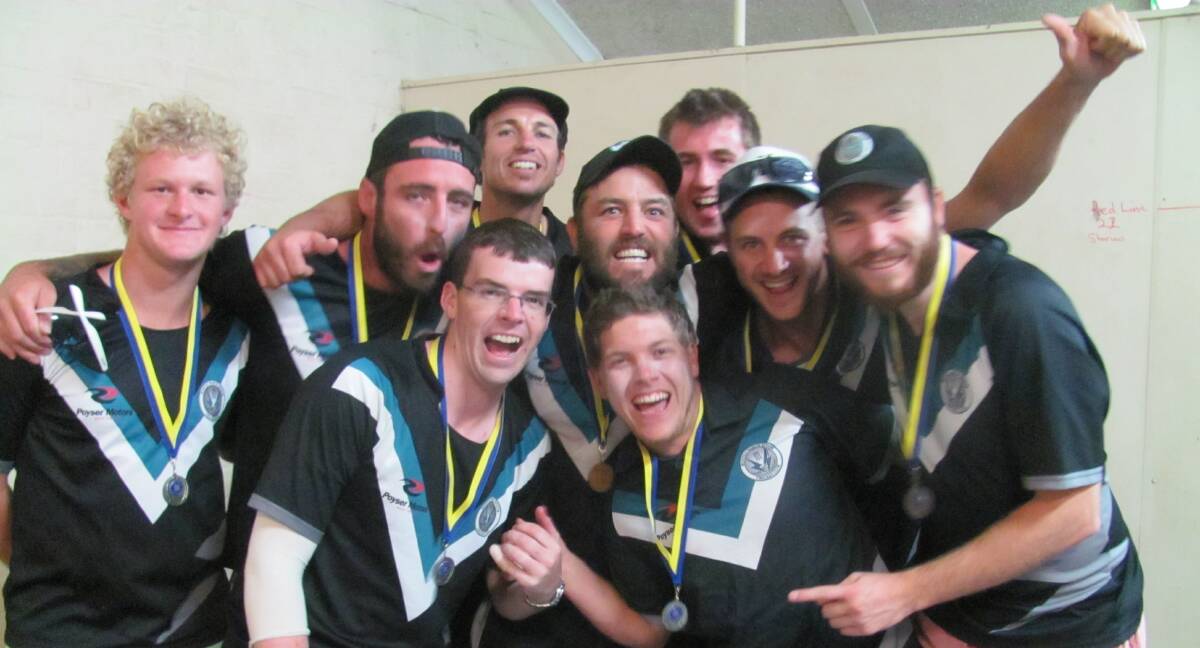 Members of Huntly-North Epsom's victorious Twenty20 team.