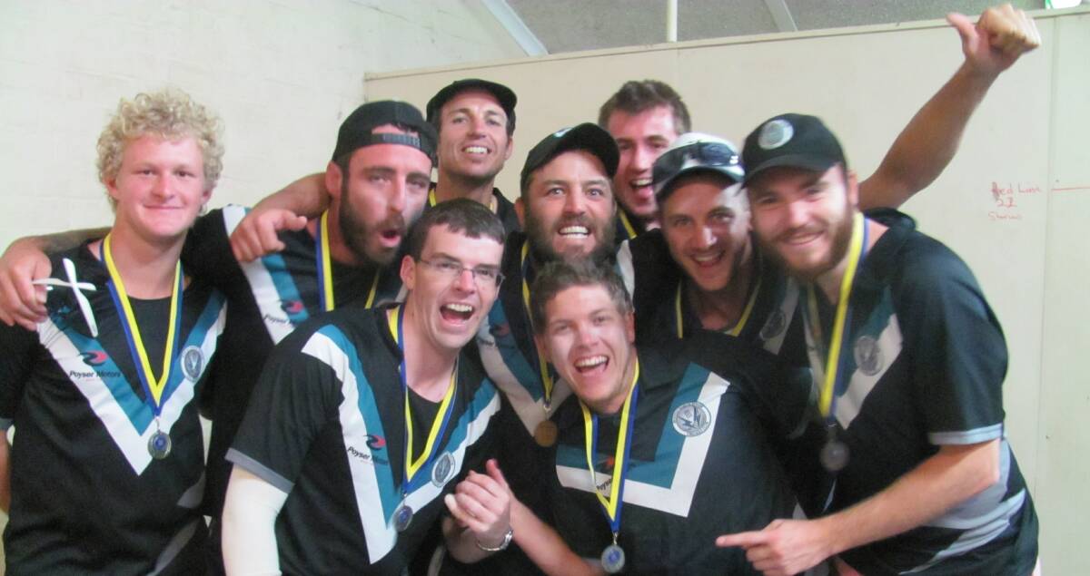 Members of Huntly-North Epsom's victorious Twenty20 team.
