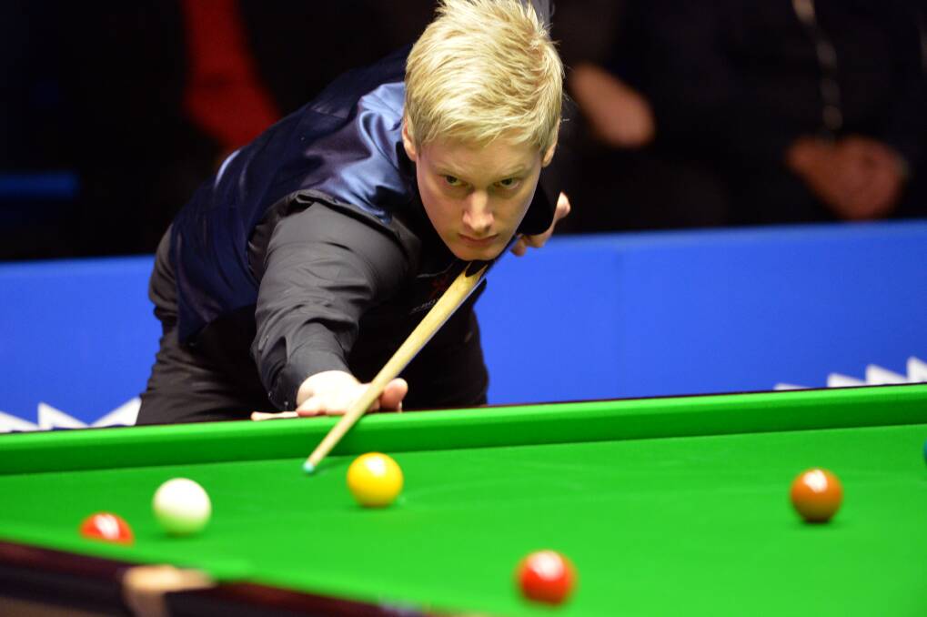 Neil Robertson will chase his first Australian Goldfields Open title win on Sunday.