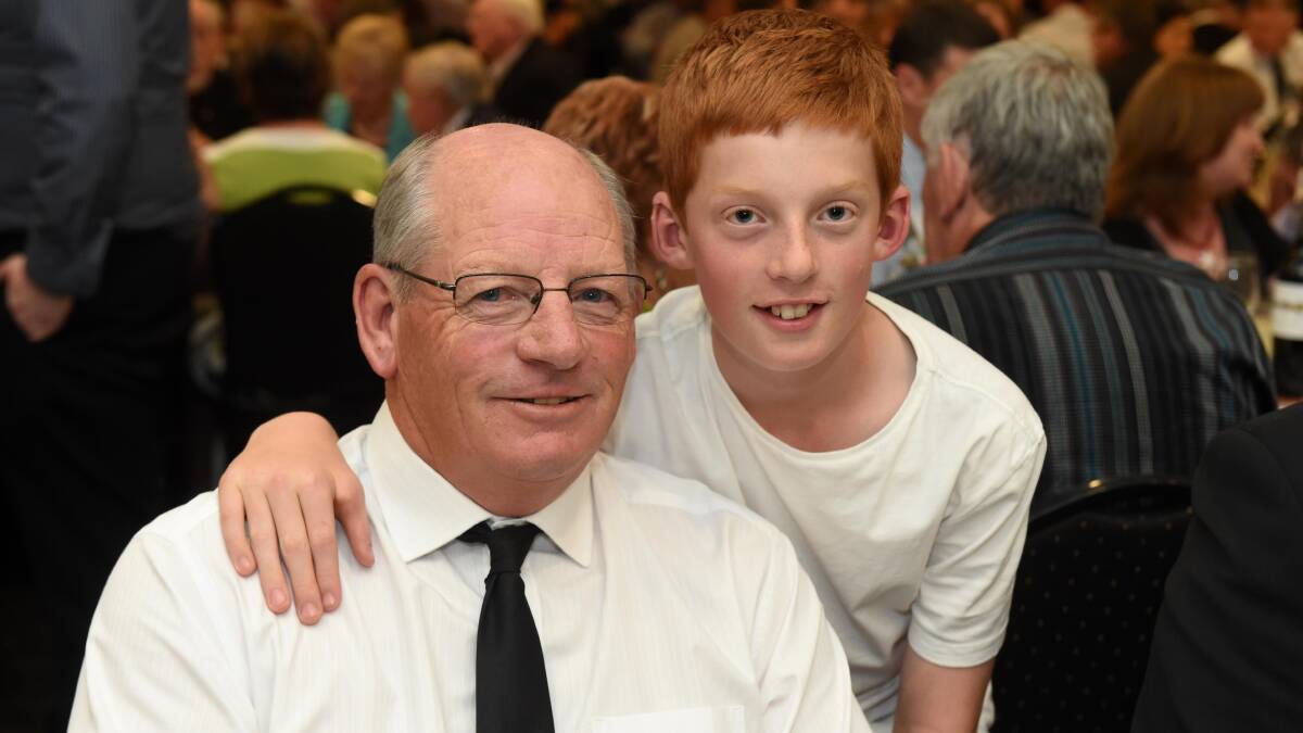 Phil Byrne with grandson Jake Gamble.