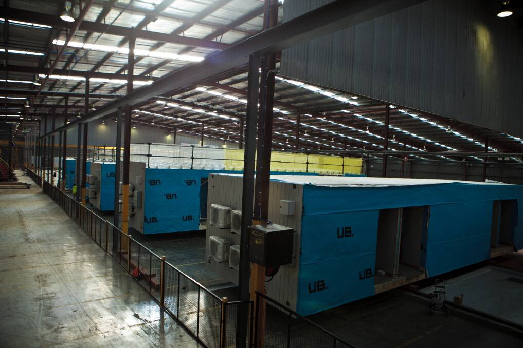 CONSTRUCTION: A generic picture of modules on the floor of Hickory Group's Melbourne factory.
