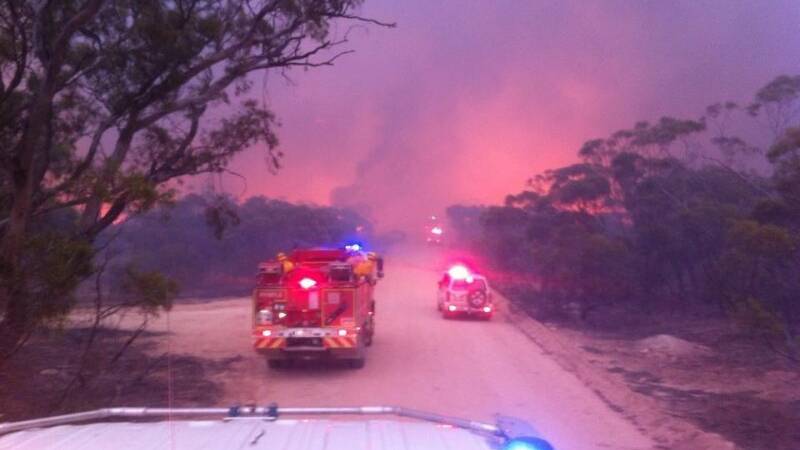 The Yaapeet fire ground. Pictures courtesy CFA