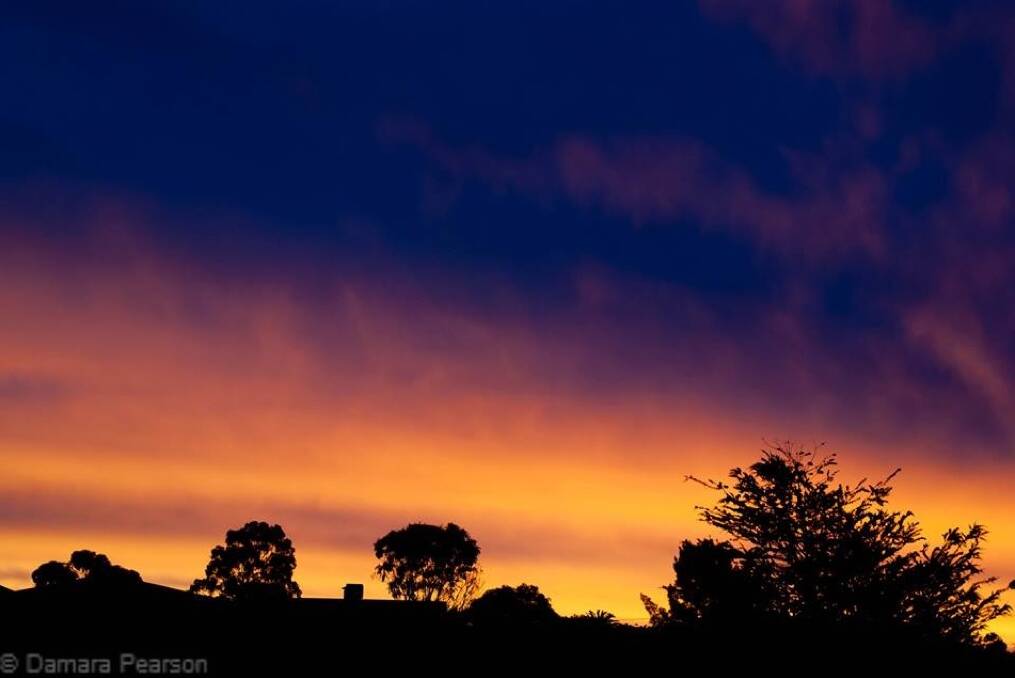 A brilliant sunset. Picture: DAMARA PEARSON