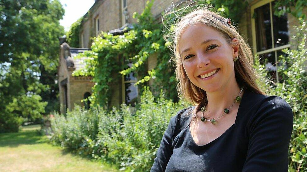 BRAVE: Professor Alice Roberts outside the Spider House. Picture: BBC FOUR