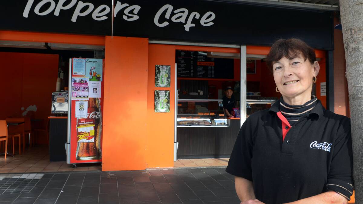 TORN: Topper's Cafe Anita Ryan says the mall has become a ghost town. Picture: LEIGH SHARP