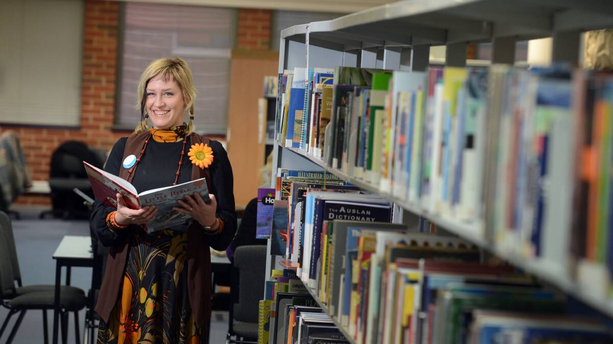 REDUNDANT: Narelle Stone, photographed in May, when she was named Victoria's favourite librarian