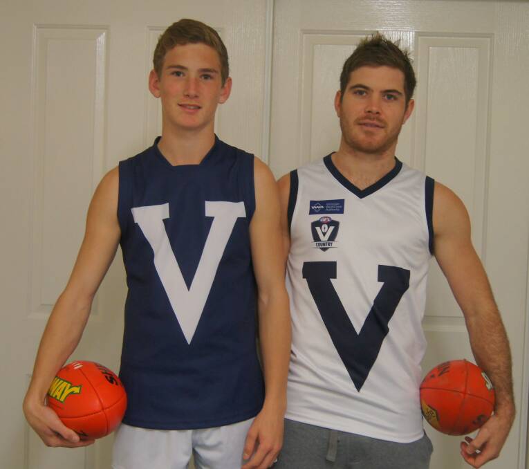Kane Farrell and his brother Brodie Filo. Picture: CONTRIBUTED