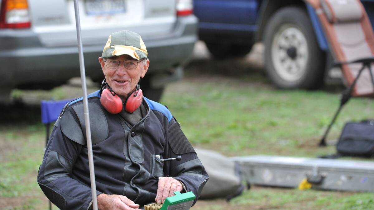 The Rifle State Championships. 
John Hope from Tasmania. Picture: JODIE DONNELLAN 
