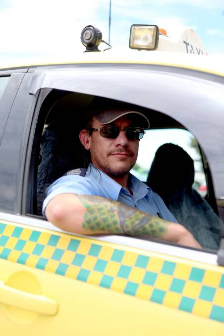 Taxi Driver Krysdion Dunlop. Picture: LIZ FLEMING

