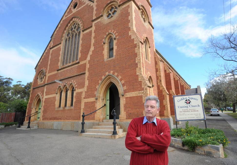 David Wright at the Uniting Church, Golden Square. Picture: JODIE DONNELLAN 
