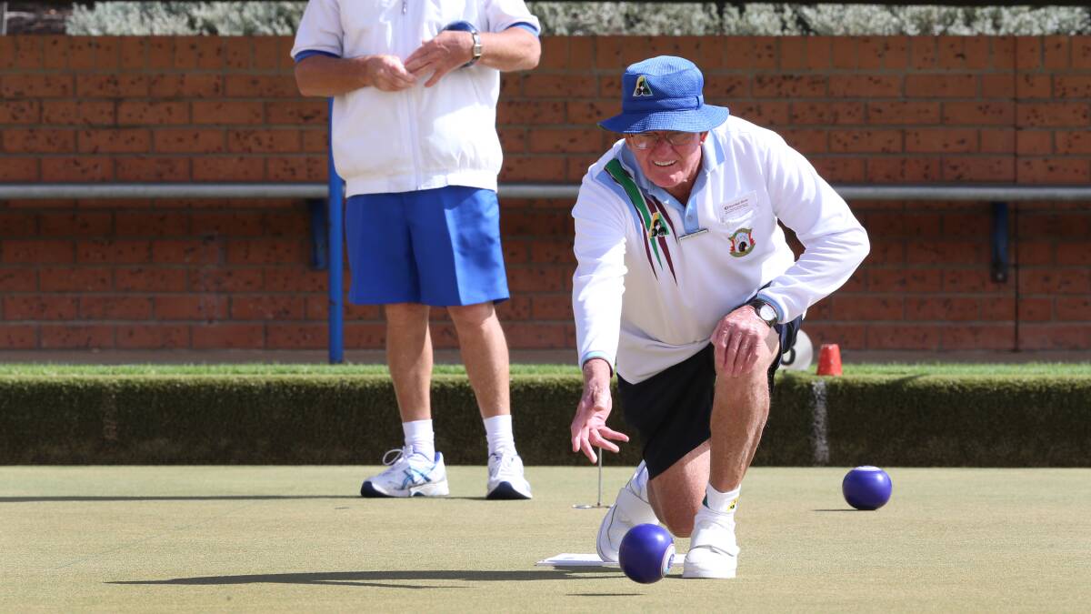 Day two of Country Week Bowls in Bendigo at Eaglehawk Bowling Club. 
Brian McKeegan. Picture: PETER WEAVING