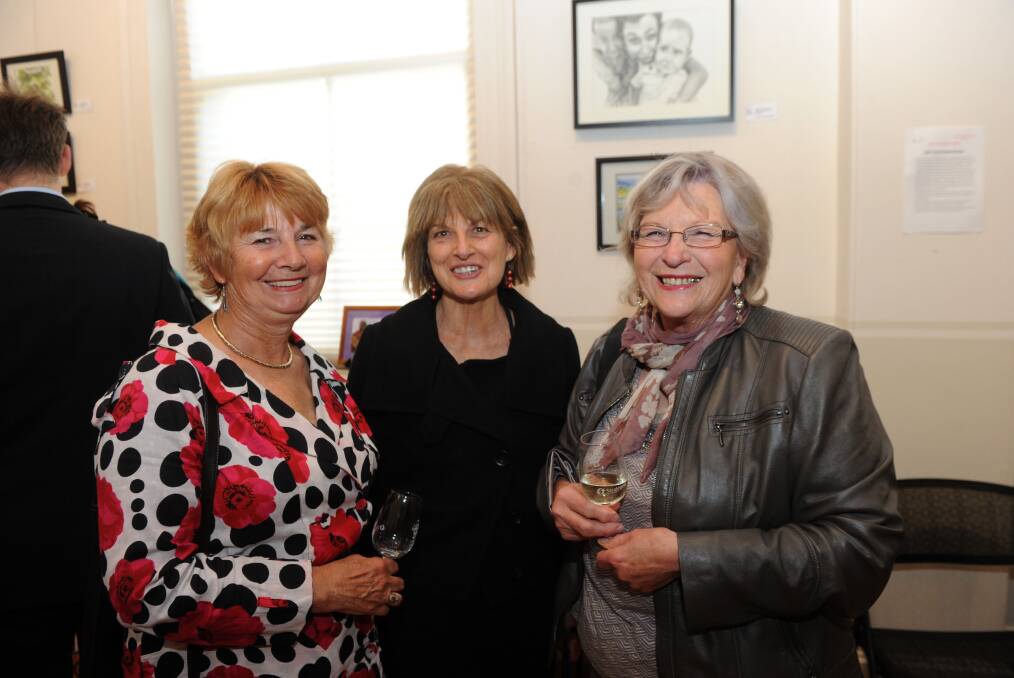 Lorraine Clarkson, Joan Haplin and Claire McKellar. Picture: JODIE DONNELLAN 
