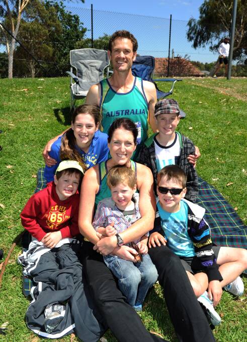 HAPPY FAMILY: Campbell and Laura McLennan with Emily, 12, Hamish, 4, Lewis, 2, Liam, 8 and Caleb 10. Picture: JODIE DONNELLAN 
