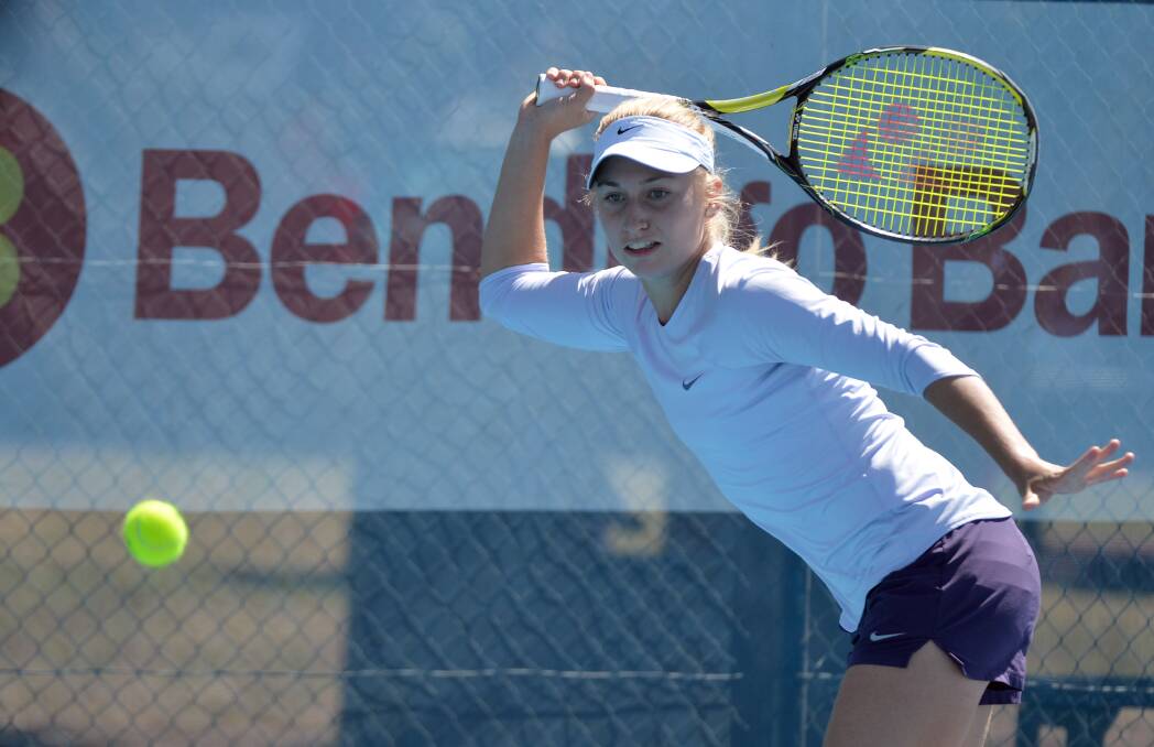 Daria Gavrilova wins through to the second round. Picture: BILL CONROY
