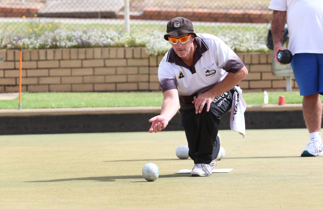 Day two of Country Week Bowls in Bendigo at Eaglehawk Bowling Club. 
Shane Trewarne from Moonee Valley. Picture: PETER WEAVING