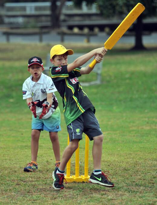 Cricket Camp at Ewing Park. Aaron Lister. Picture: BRENDAN McCARTHY
