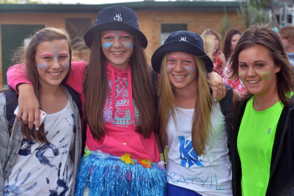Emily Field, Lauren Maloney, Maddi Hartley and Molly Pontell. Picture: BRENDAN McCARTHY 