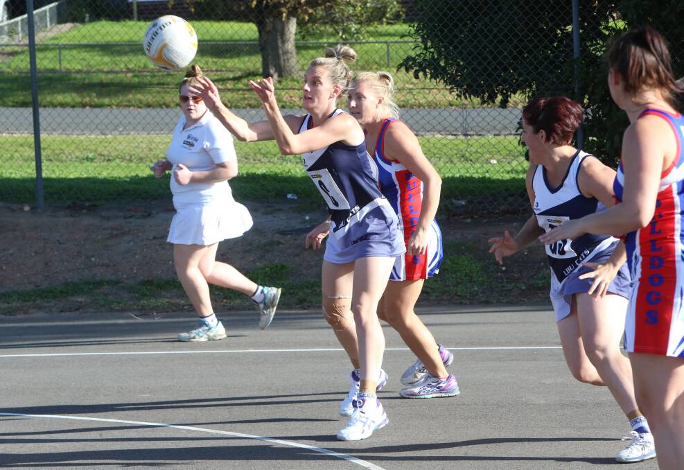READY TO PLAY: Lockington centre Laura Hopkins passes the ball.