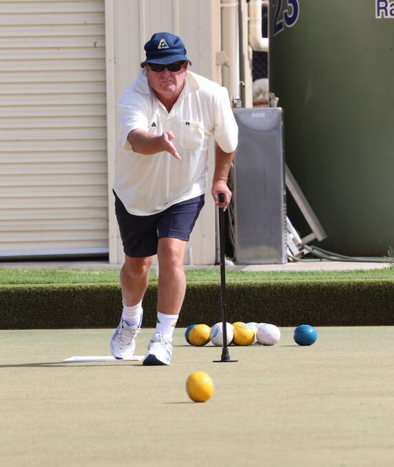 Day two of Country Week Bowls in Bendigo at Eaglehawk Bowling Club. 
Don Fuller. Picture: PETER WEAVING