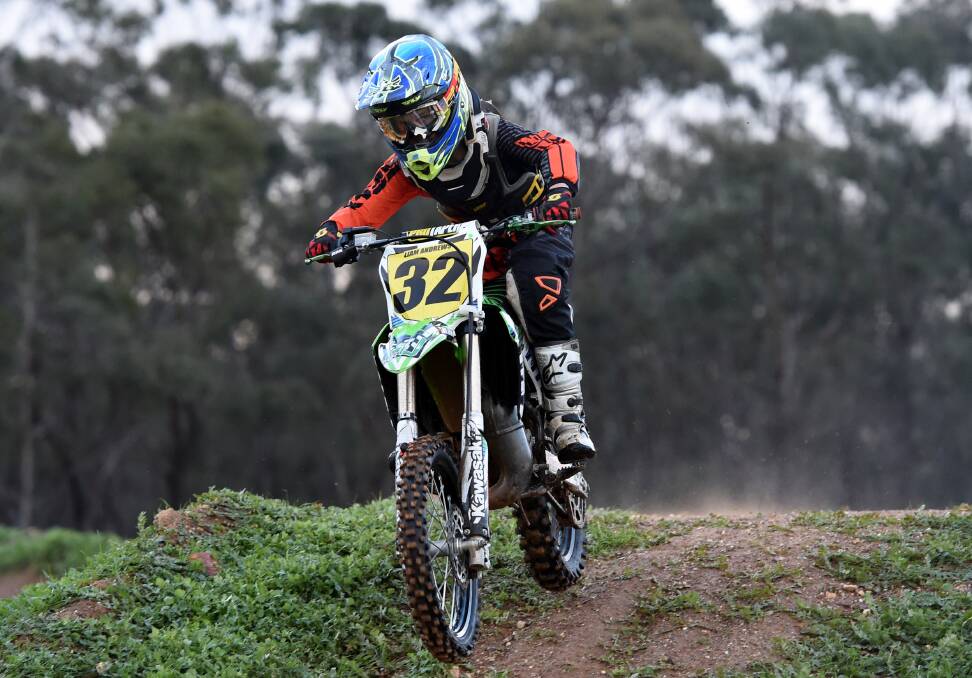 RIDE: Liam Andrews finished second at the national titles last month. Picture: JODIE DONNELLAN