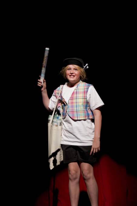 Lilli as Pip the Paperboy. Picture: TRUDI JACOBSON 
