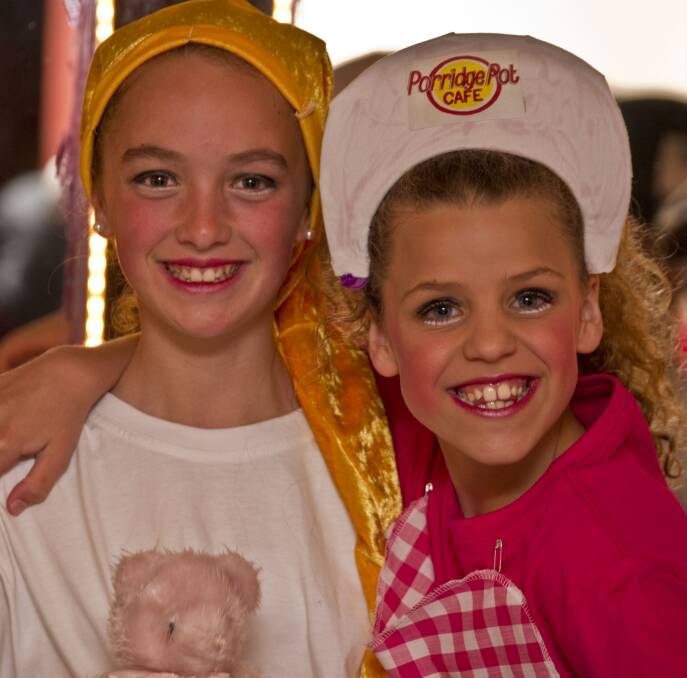 Wlliie Winkie and Abbey as Ruby the Waitress. Picture: TRUDI JACOBSON 