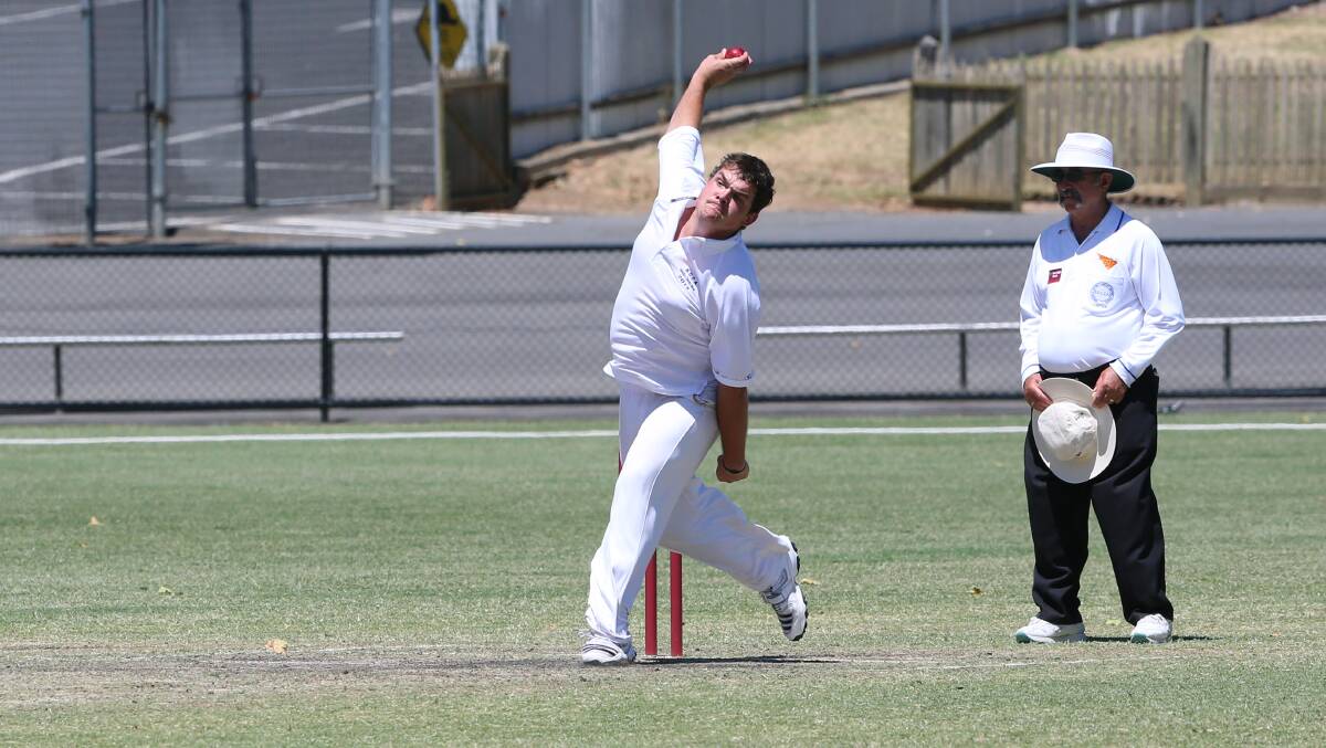 Division one clash between Murray Valley (Batting) and Northern Districts (fielding).
Bowler: Josh Novoselek. Picture: PETER WEAVING