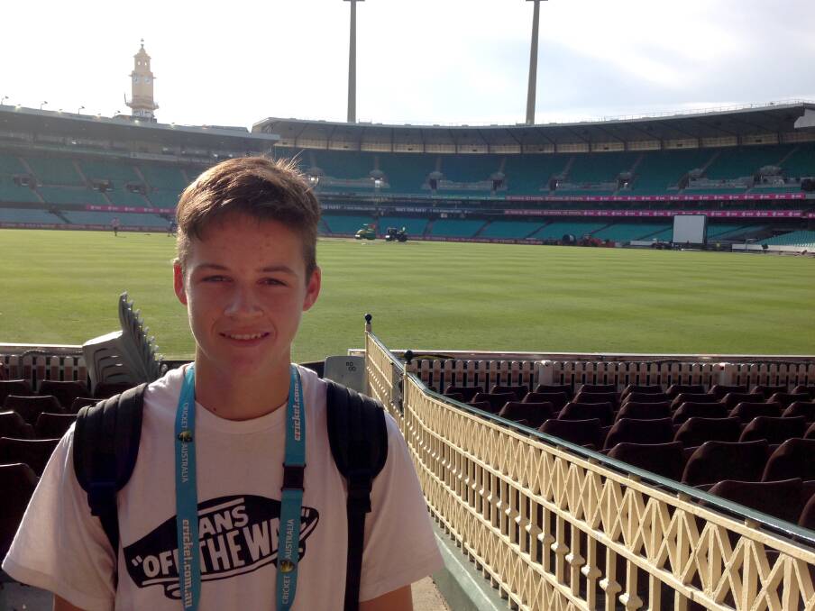 Jordan Sharp at the SCG. Picture: SUPPLIED