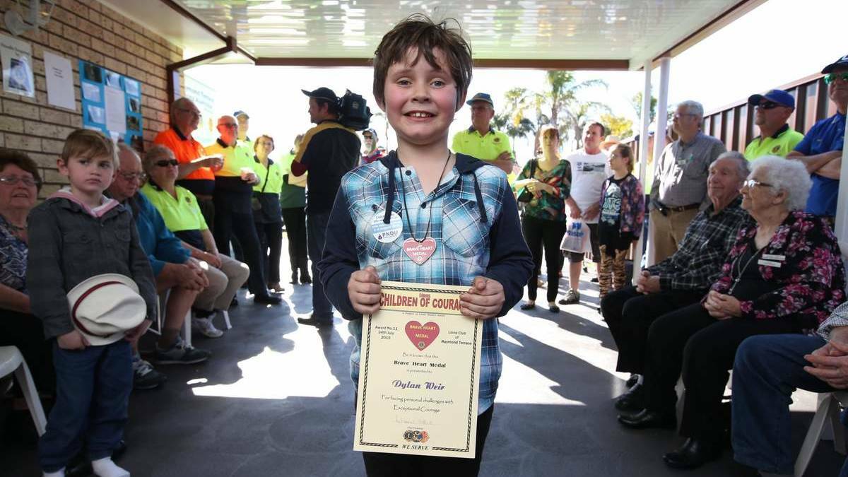 Dylan Weir was awarded the Children of Courage medal for being supportive of his ill brothers.
