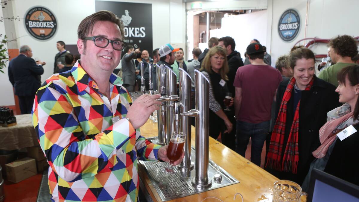 CHEERS: Doug Brooke has big plans for Brookes Beer. Picture: PETER WEAVING