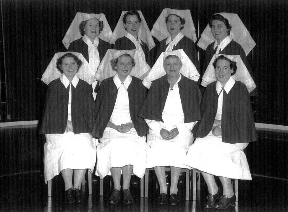 1956 Nurses who stayed at Lansell Stow. Sister Mona Elliott, who was the sister in charge, is pictured. 