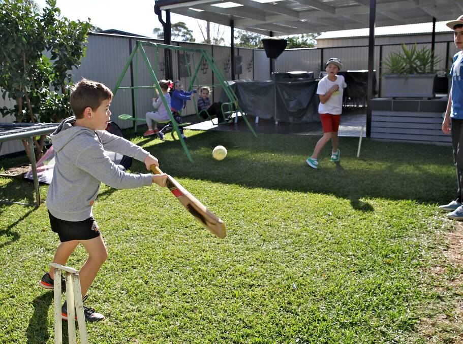 BACKYARD CRICKET: Plenty of planning and preparation went into backyard cricket matches in Stanhope. 
