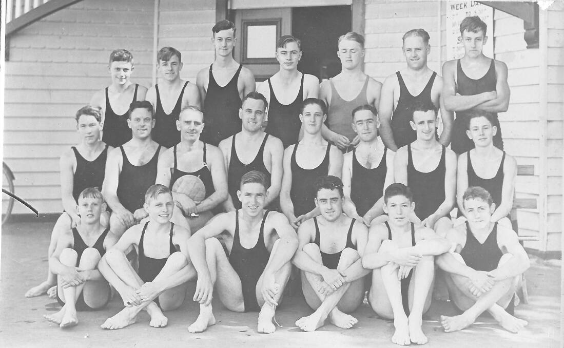 The water polo team are pictured at the Bendigo Municipal Baths. The only two names known are Len Conolan (middle row far left) and Jack Conolan (front row third from left). If you know the names of anyone else in the photo, please email them to addynews@fairfaxmedia.com.au or phone 5434 4470. 