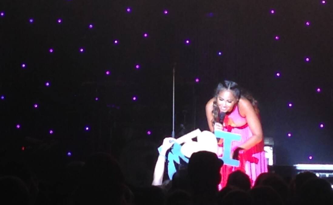 Jessica Mauboy performs on Wednesday night. Picture: Grace Serpell