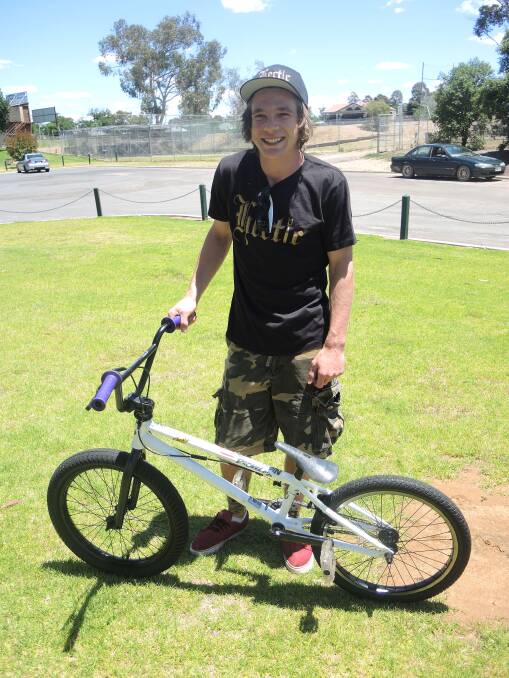 OVER THE MOON: Jess Goodwin with his new bike. Picture: WENDY WILLIAMS