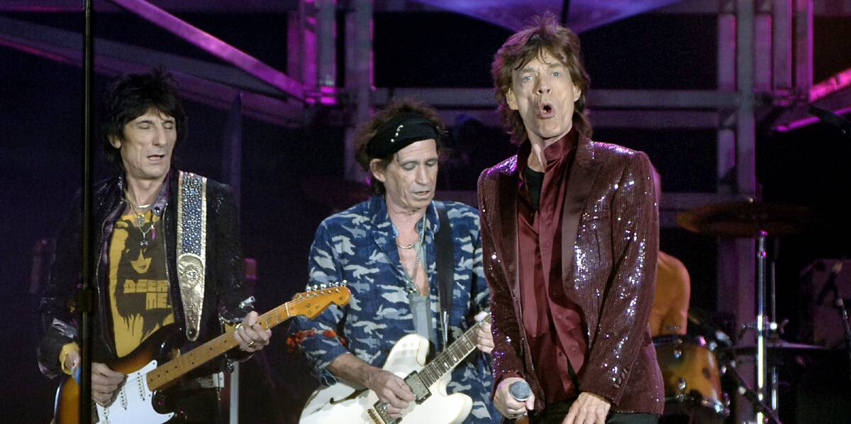 MAJOR BOOST: The Rolling Stones at a performance in Sydney. Picture: BLOOMBERG, JACK ATLEY