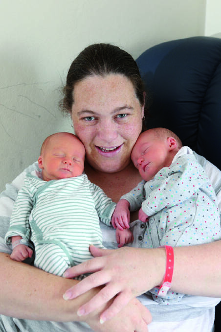 Kristy Lea and Michael Brightwell of Bealiba are thrilled to introduce their twins Charlie John (left) and Alexis Lilian Lea-Brightwell (right). The twins were born on October 4 at Bendigo Health and are siblings to Morgan, 3.