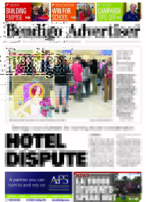 The front page of today's Addy, Friday, October 10, 2014.