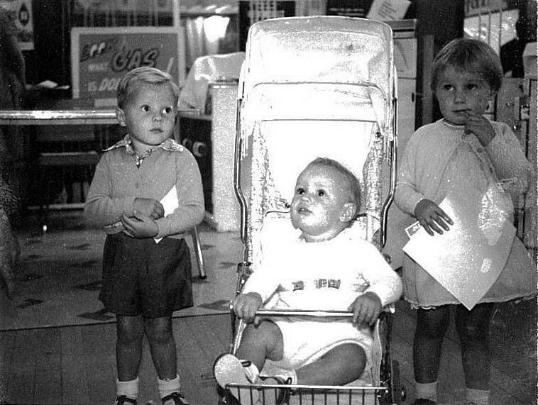 Steven and Graeme Lea with Kay Sertori are pictured in this undated photo. 