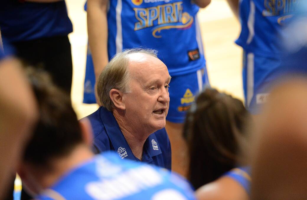 OPPORTUNITY: Bendigo Spirit coach Bernie Harrower expects his second tier players to step up on Saturday night. Picture: JIM ALDERSEY