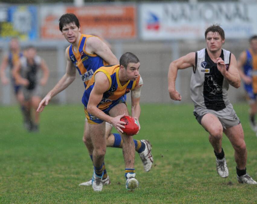 UNLUCKY: Josh Baird's season is over after injuring his knee against Sandhurst. Picture: JULIE HOUGH