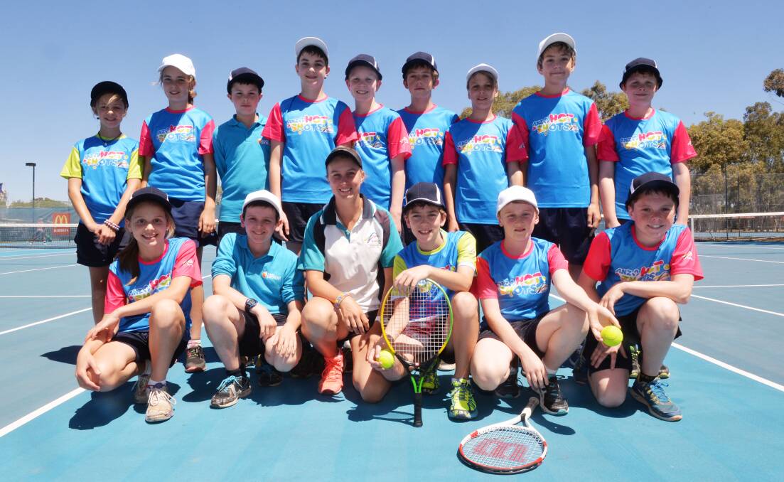 HAVING A BALL: White Hills Primary School students enjoyed their day as ball kids on Monday.